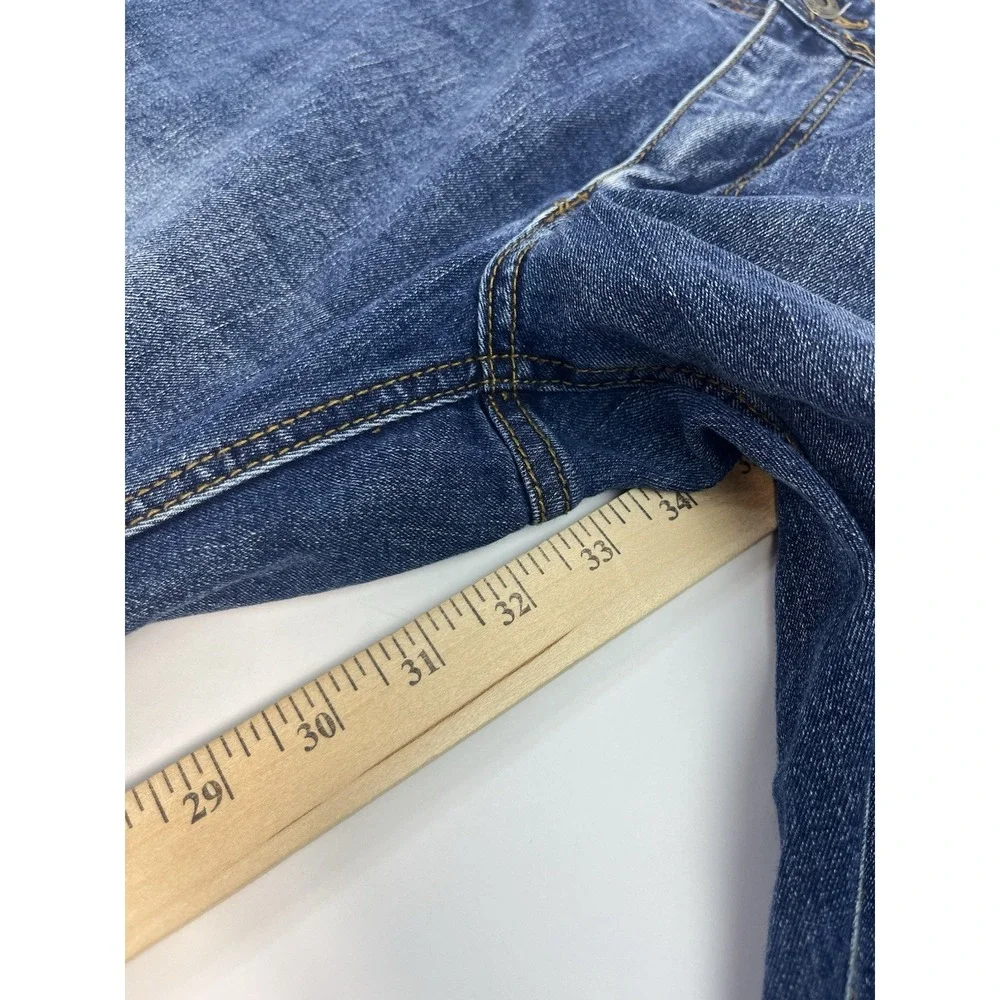 Nat Nast Luxury Originals Denim Straight Leg Stretch Blue Jeans Mens 34x33